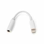 Adapter za slusalice iP-1 iPhone lightning na 3.5mm beli.