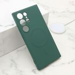 Maska / futrola VELVET TOUCH MagSafe za Samsung S928 Galaxy S24 Ultra 5G tamno zelena (MS).