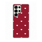 Silikonska maska / futrola print ultra tanka za Samsung S938 Galaxy S25 Ultra Burgundy Hearts.