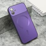 Maska / futrola COLOR METAL MagSafe za iPhone 11 (6.1) ljubicasta (small camera) (MS).