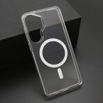 Maska / futrola COLOR FRAME MagSafe za Samsung S946 Galaxy S26 Plus 5G srebrna (providna) (MS).