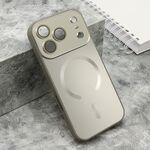 Maska / futrola COLOR METAL Magsafe za iPhone 17 Pro siva (small camera) (MS).
