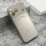 Maska / futrola COLOR METAL Magsafe za iPhone 17 Pro Max (6.9) siva (small camera) (MS).