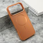 Maska / futrola COLOR METAL Magsafe za iPhone 17 Pro Max (6.9) narandzasta (big camera) (MS).