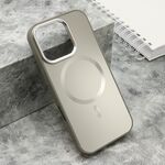 Maska / futrola COLOR METAL MagSafe za iPhone 16 Pro (6.3) srebrna (big camera) (MS).