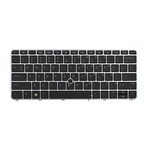 Tastatura za laptop HP 820 G3 sa misem sivi frejm.