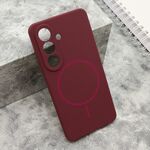 Maska / futrola FLEX MagSafe za Samsung S941 Galaxy S26 5G bordo (MS).