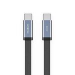 USB data kabl MOXOM MX-CB372 pleteni Fast 60W 3A Type-C na Type-C 1m crni (MS).