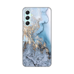 Silikonska maska / futrola print za Samsung Galaxy A34 5G 5G Blue Gold Marble.