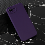 Silikonska maska / futrola Teracell Giulietta za iPhone 16e/17e 6.1 mat tamno ljubicasta.