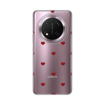 Silikonska maska / futrola print za Huawei Honor Magic 7 lite Red Hearts.