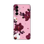 Silikonska maska / futrola print ultra tanka za Samsung A576 Galaxy A57 5G Pink Orchid.