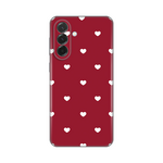 Silikonska maska / futrola print ultra tanka za Samsung A376 Galaxy A37 5G Burgundy Hearts.