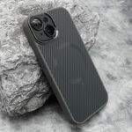 Maska / futrola CARBON MagSafe za iPhone 15 siva (small camera) (MS).
