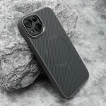 Maska / futrola CARBON MagSafe za iPhone 13 (6.1) siva (small camera) (MS).