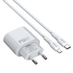 Kucni punjac Moxom MX-HC151 20W Type-C na Lightning beli (MS).