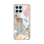 Silikonska maska / futrola print ultra tanka za Huawei Honor X8 Flower Deer.
