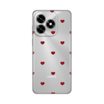 Silikonska maska / futrola print za Huawei Honor X5c Plus Red Hearts.