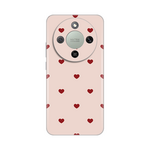 Silikonska maska / futrola print za Huawei Honor Magic 8 Lite Beige Hearts.