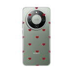 Silikonska maska / futrola print za Huawei Honor Magic 8 Lite Red Hearts.