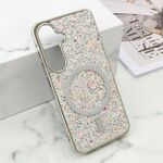 Maska / futrola GLAM GLOW MagSafe za Samsung S921 Galaxy S24 5G/Samsung S931 Galaxy S25 5G srebrna (MS).
