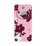 Silikonska maska / futrola print ultra tanka za Huawei Honor Magic 8 Lite Pink Orchid.