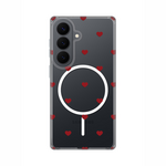 Maska / futrola print Magsafe za Samsung S941 Galaxy S26 Red Hearts.