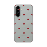 Silikonska maska / futrola print za Samsung A576 Galaxy A57 5G Red Hearts.