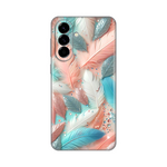 Silikonska maska / futrola print za Samsung A576 Galaxy A57 5G Pastel Feathers.