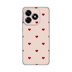 Silikonska maska / futrola print za Huawei Honor X5c Plus Beige Hearts.