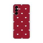 Silikonska maska / futrola print ultra tanka za Samsung A576 Galaxy A57 5G Burgundy Hearts.