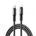 Data kabl REMAX Velocity CB25 Fast charging 30W Type C na iPhone lightning 1.2M crni.