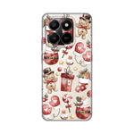 Silikonska maska / futrola print ultra tanka za Honor X7d 4G/400 Smart 5G Cozy Christmas.