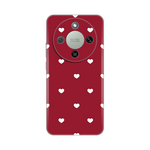 Silikonska maska / futrola print ultra tanka za Huawei Honor Magic 8 Lite Burgundy Hearts.