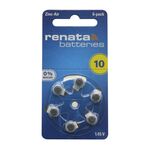 Baterija za slusni aparat Zinc Air dugmasta ZA10 6/1 Renata (MS).