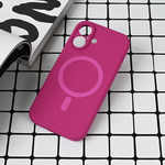 Maska / futrola Magsafe Pure color za iPhone 16 6.1 tamno pink.