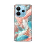 Silikonska maska / futrola print za Xiaomi Redmi Note 14 4G (SRB) Pastel Feathers.