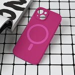 Maska / futrola Magsafe Pure color za iPhone 15 6.1 tamno pink.