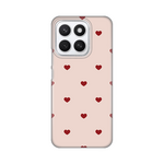 Silikonska maska / futrola print za Huawei Honor X8c Beige Hearts.