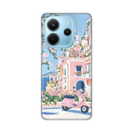 Silikonska maska / futrola print za Xiaomi Redmi Note 14 4G (SRB) Pink Italy.