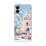 Silikonska maska / futrola print za Samsung A075F Galaxy A07 Pink Italy.