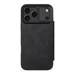 Maska / futrola NILLKIN QIN Pro za iPhone 17 Pro Max (6.9) crna (MS).