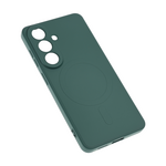 Silikonska maska / futrola Teracell Giulietta Magsafe za Samsung S941 Galaxy S26 tamno zelena.