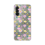 Silikonska maska / futrola print ultra tanka za Samsung A175 Galaxy A17 Soft Flowers.