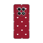 Silikonska maska / futrola print ultra tanka za Xiaomi Redmi Note 15 4G/5G Burgundy Hearts.