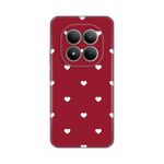 Silikonska maska / futrola print ultra tanka za Xiaomi Redmi Note 15 Pro Plus 5G Burgundy Hearts.