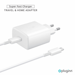 Kucni Punjac Pluginn AJ-45 KP45W PD Fast 45W za Samsung sa PD Type C kablom CE beli.