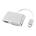 Adapter TYPE C na HDMI + VGA beli (MS).
