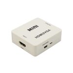 Adapter HDMI na VGA+audio beli MINI (MS).