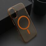 Maska / futrola AMBER providna MagSafe za iPhone 17 narandzasta (MS).